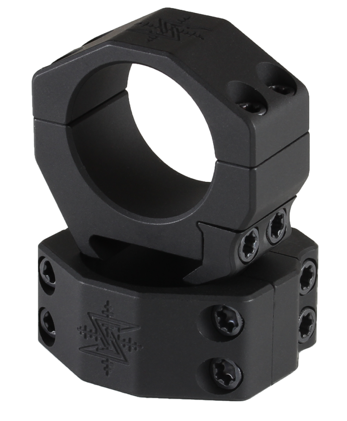Seekins Precision Scope Rings 30mm Medium .87" Matte Black Picatinny Pair — view 2