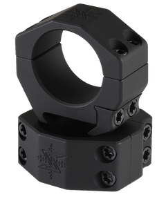 Seekins Precision Scope Rings 30mm Medium .87" Matte Black Picatinny Pair — view 2