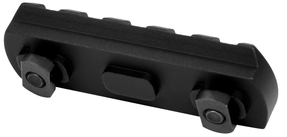 Warne 6202M M-LOK 5-Slot Picatinny Rail - Black Anodized Aluminum — view 2
