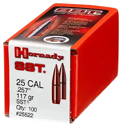Hornady SST 25 Cal .257 117gr Super Shock Tip Reloading Bullets - 100/Box — view 2