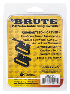 Outdoor Connection Brute Swivel Set 1" Black Synthetic — view 2