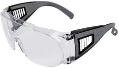 Allen 4180 Ultrx Safety Glasses Clear Lens Black Frame - Fits Over Glasses — view 2