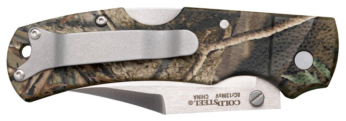 Cold Steel Double Safe Hunter 3.5" Folding Clip Point Plain Edge 8Cr13MoV Camo GFN — view 2