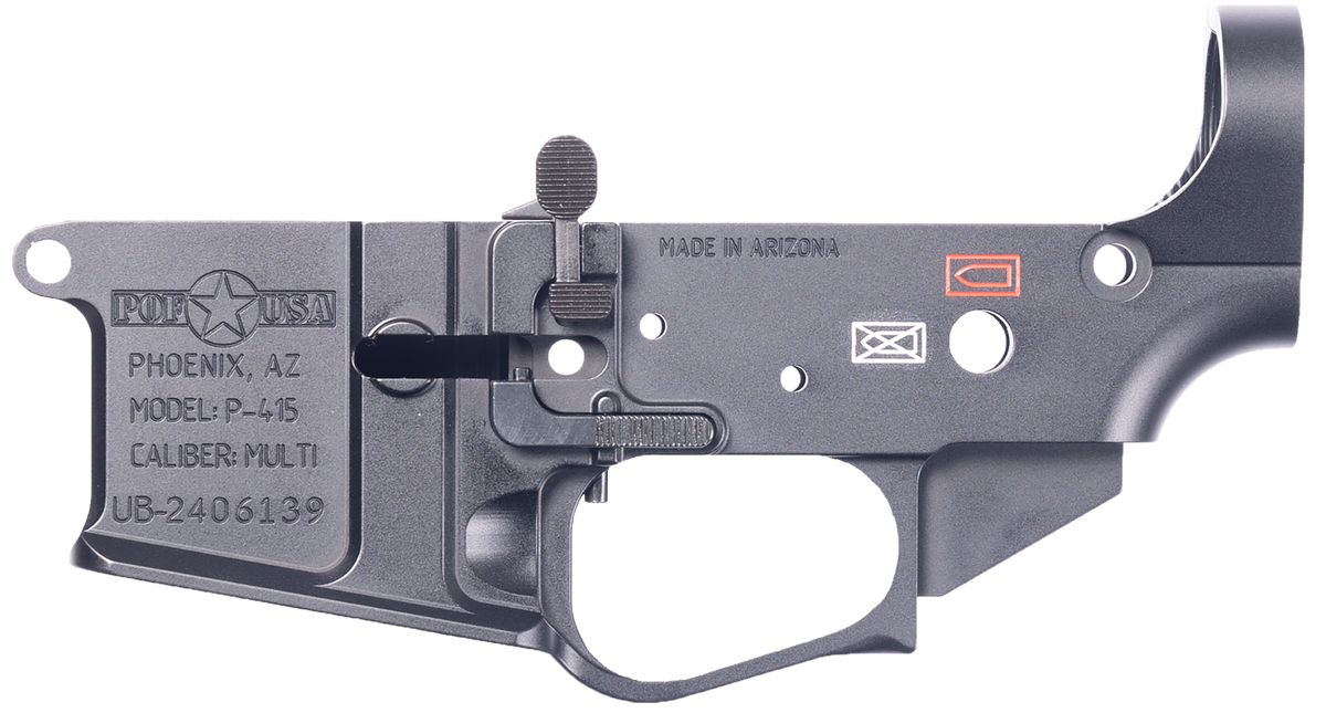 Patriot Ordnance Factory P415 Gen 4 Stripped Lower Receiver - Black Hardcoat Anodized — view 2