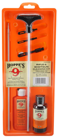Hoppes UOB Rifle & Shotgun Cleaning Kit Multi-Caliber - Clamshell — view 2