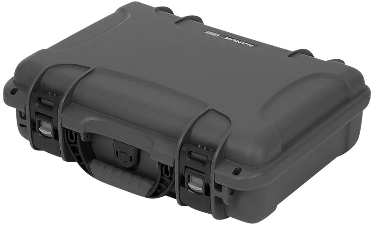 Nanuk 910 2-Up Glock Compatible Pistol Case - Graphite Resin — view 2