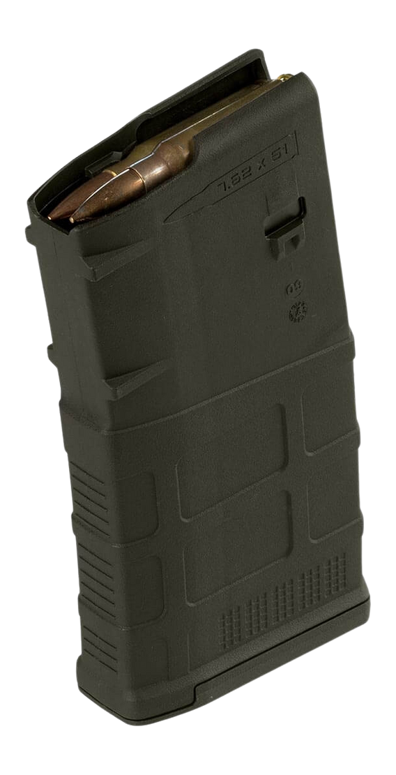 Magpul Industries PMAG GEN M3 20rd 7.62x51mm/.308 OD Green Magazine — view 2