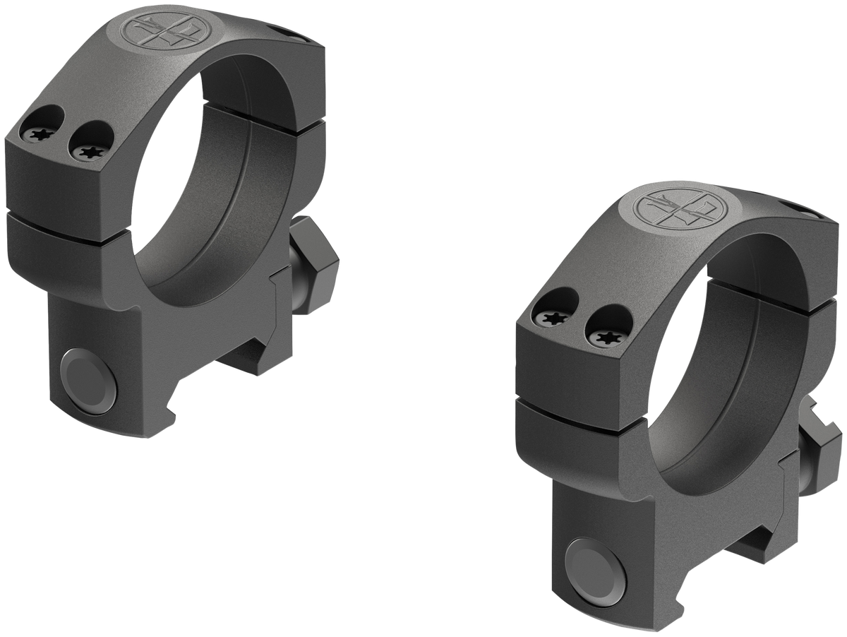 Leupold Mark 4 35mm High 2-Piece Aluminum Matte Black Scope Ring Set — view 2