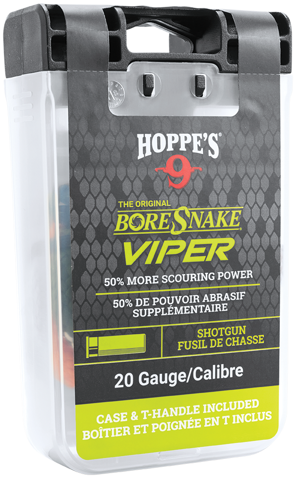 Hoppes BoreSnake Viper with Den 20 Gauge Shotgun Bore Cleaner Rope - Bronze Bristle — view 2
