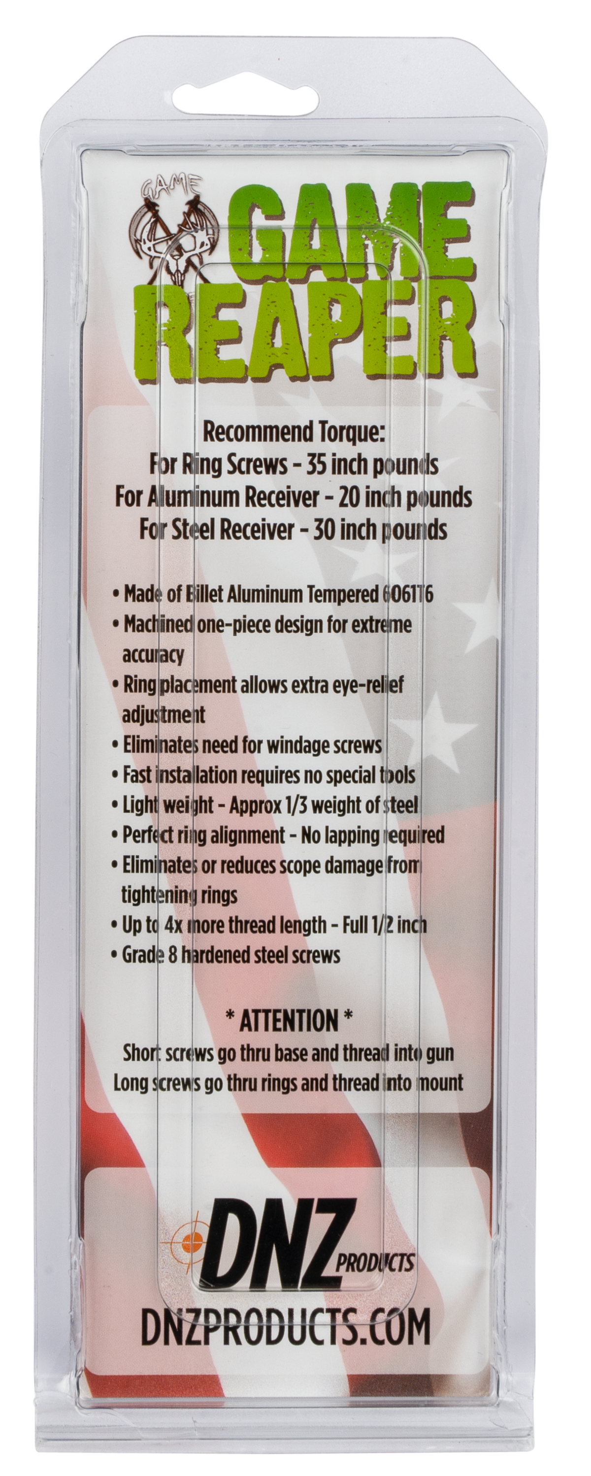 DNZ Game Reaper Remington 700 Long Action 30mm Low 1-Piece Matte Black Scope Mount & Ring Combo — view 2