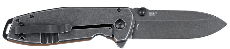 Columbia River Squid XM 2.95" Folding Drop Point Plain Stonewashed D2 Brown G10/SS Frame Lock Knife — view 2