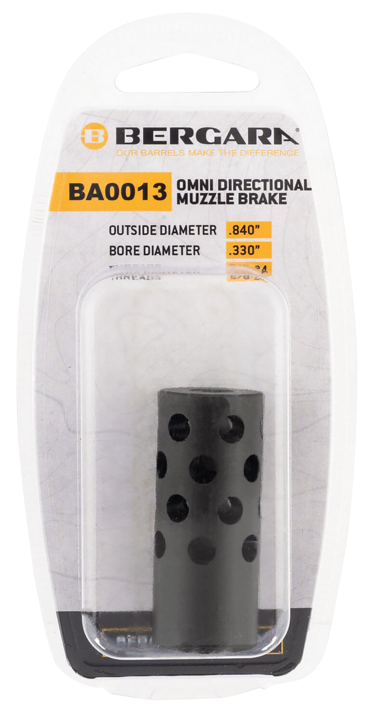 Bergara Rifles BA0013 Omni #3 Directional Muzzle Brake 30 Cal .840" 5/8x24 — view 2