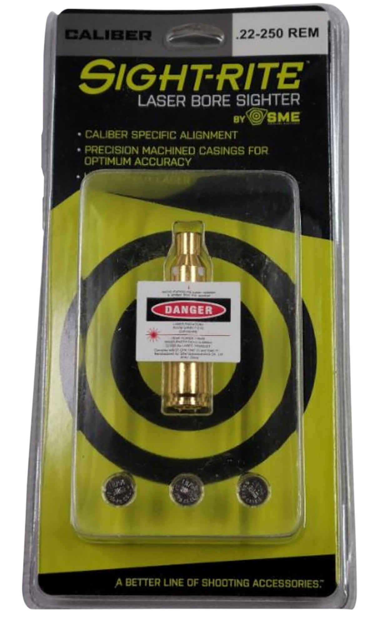 SME Sight-Rite Laser Bore Sighting System 22-250 Rem Brass Casing — view 2
