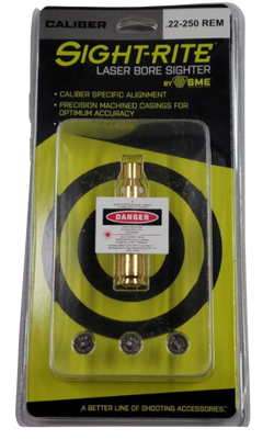 SME Sight-Rite Laser Bore Sighting System 22-250 Rem Brass Casing — view 2