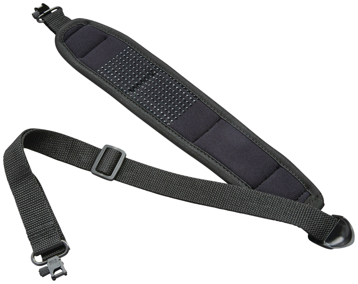 Butler Creek Comfort Stretch Alaskan Magnum 1" 20"-46" Black Neoprene Rifle Sling with QD Swivels — view 2