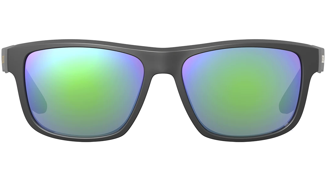 Leupold Katmai Performance Eyewear Matte Black Frame Emerald Mirror Polarized Polycarbonate Lens — view 2