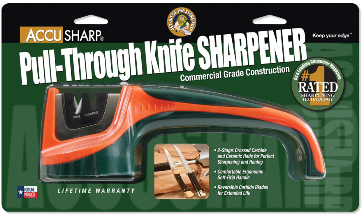 Accusharp 039C Pull-Through Sharpener Tungsten Carbide & Ceramic Black/Orange — view 2