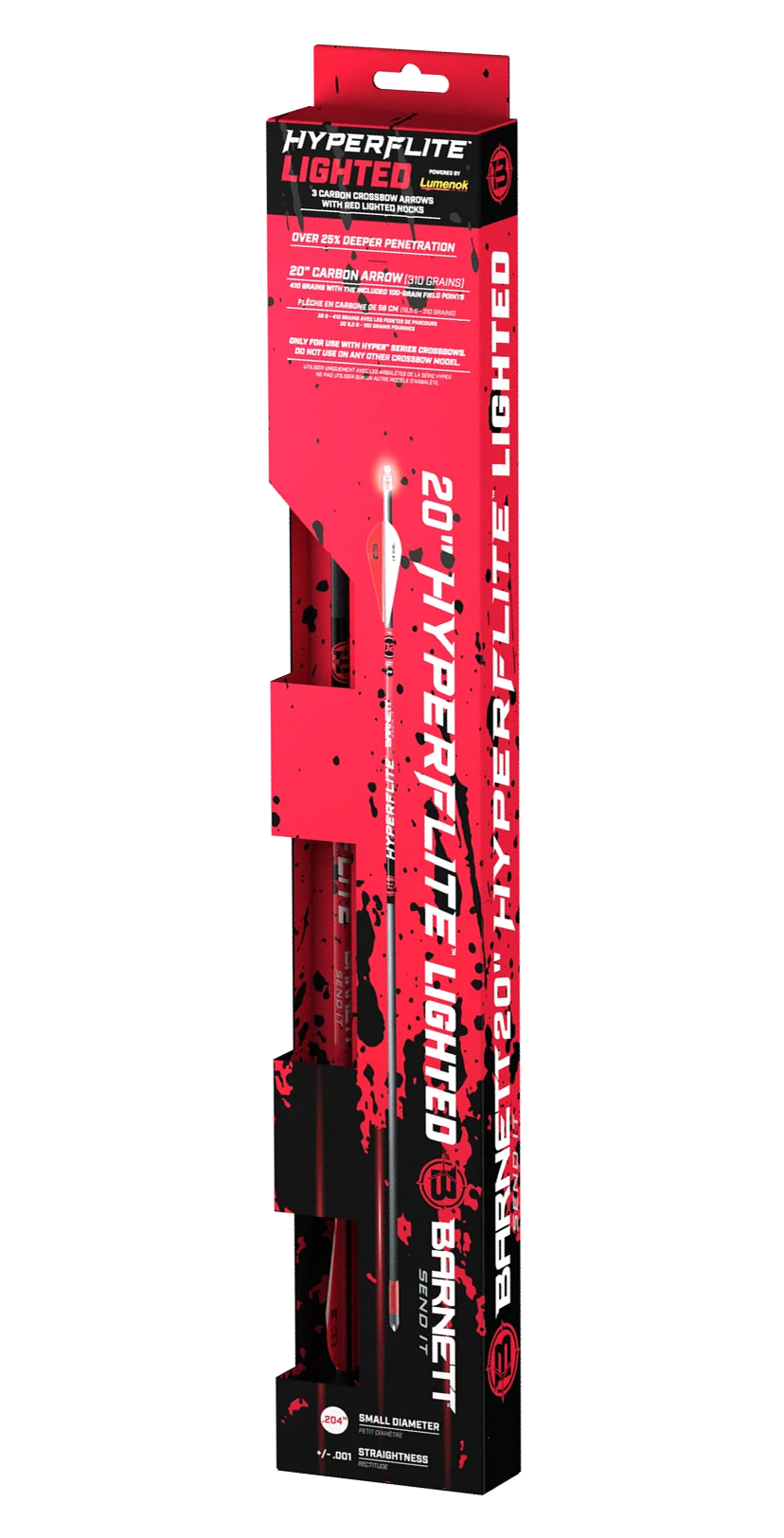 Barnett Outdoors Hyperflite 20" Lighted Crossbow Bolts - 3 Pack — view 2