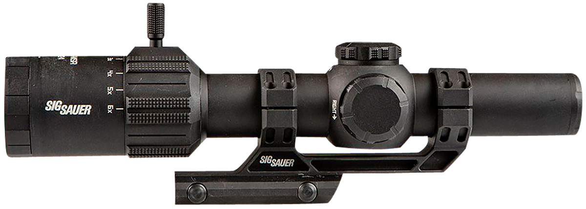 Sig Sauer Electro-Optics Tango-MSR LPVO 1-6x24mm 30mm Tube Illuminated BDC6 Reticle Black - w/ALPHA-MSR Mount — view 2