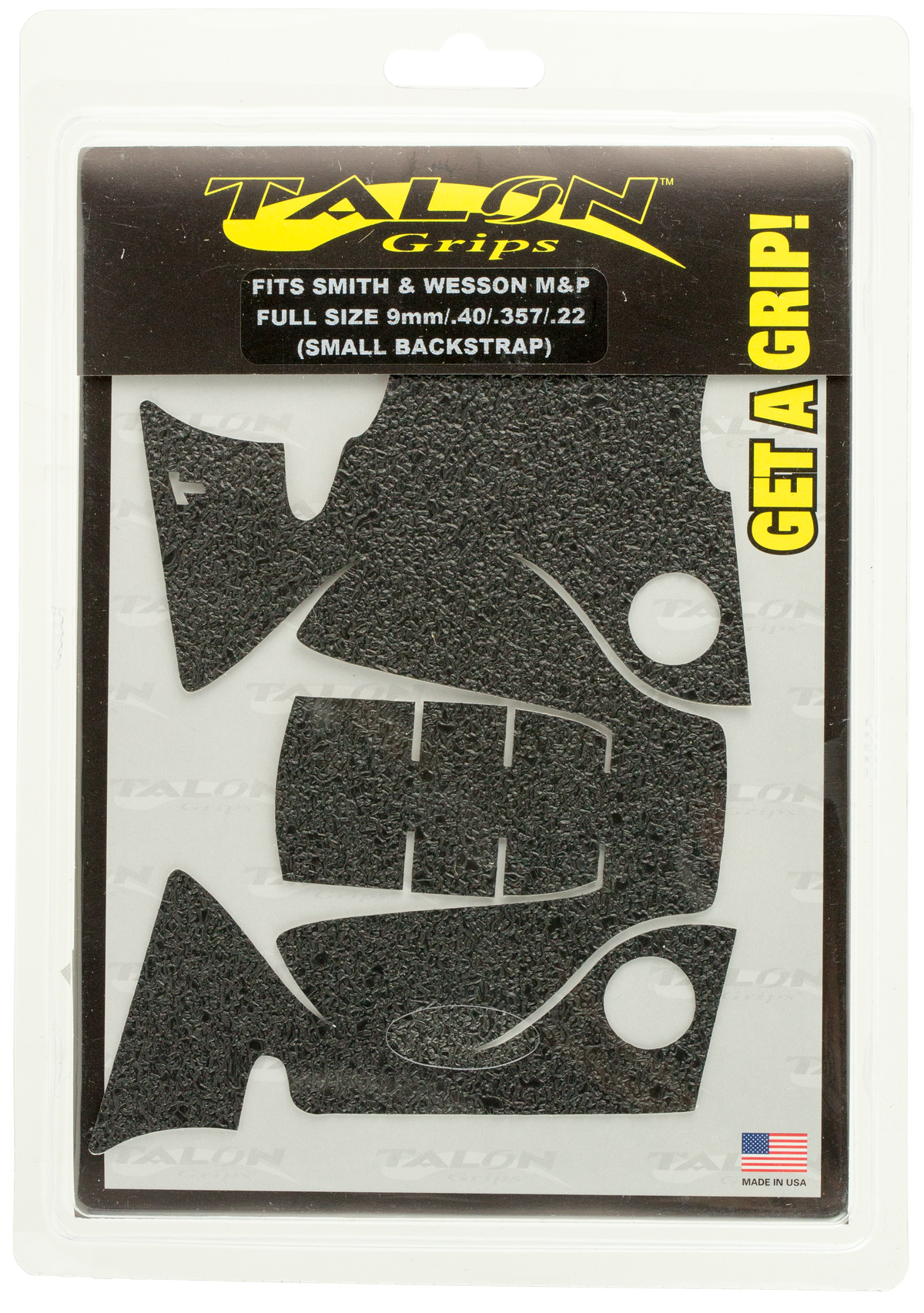 Talon Grips 703R Adhesive Grip Textured Black Rubber S&W M&P Full Size 22/9/357/40 Small Backstrap — view 2