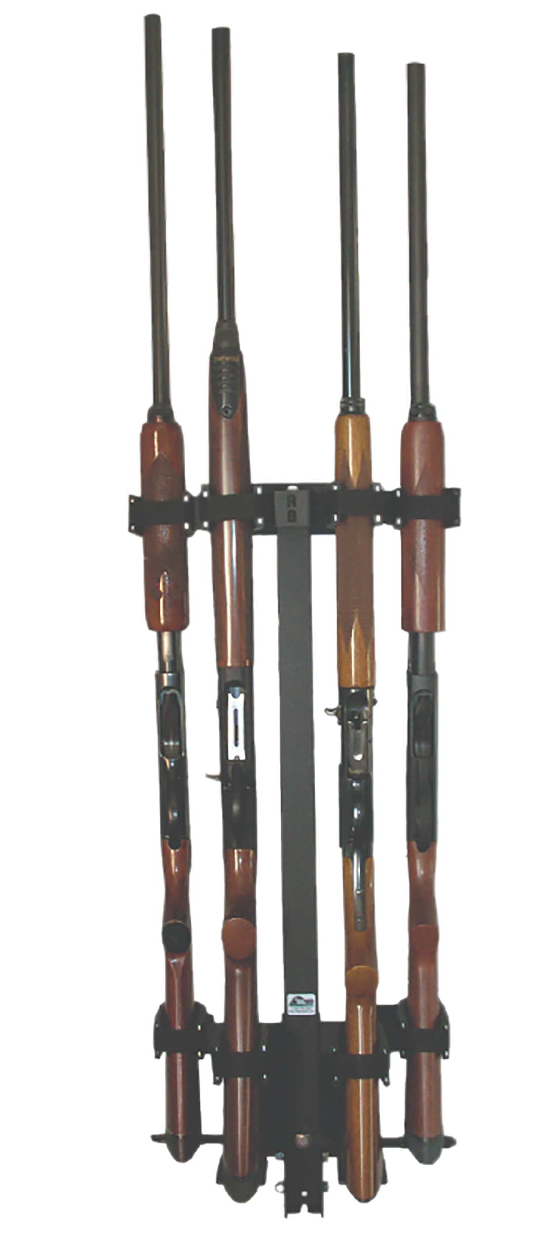 Rugged Gear 11094 4-Gun Wall Mount Removable Black Steel — view 2
