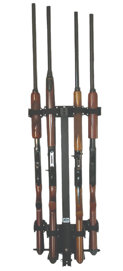 Rugged Gear 11094 4-Gun Wall Mount Removable Black Steel — view 2