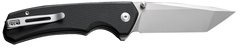 Civivi Knives Brazen 3.46" Folding Tanto Plain D2 Stonewashed - Black G10 Handle — view 2