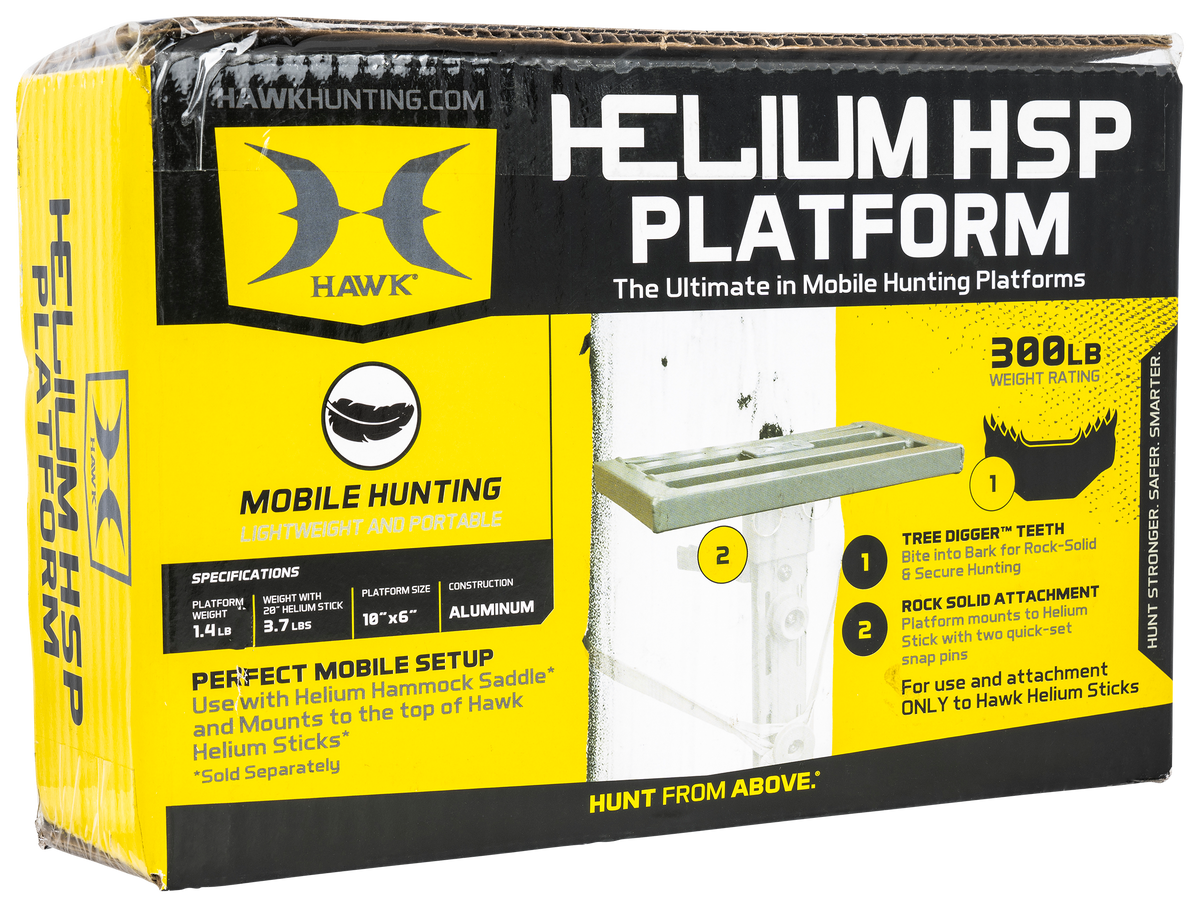 Hawk Helium HSP Platform Aluminum 10" x 6" - Gray — view 2