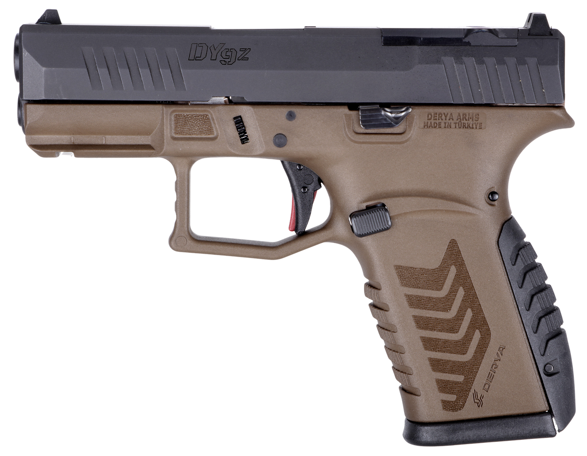 Derya Firearms DY9Z 9mm Luger 3.5" 15+1 Striker-Fired Semi-Auto Pistol - Midnight Bronze/Black — view 2