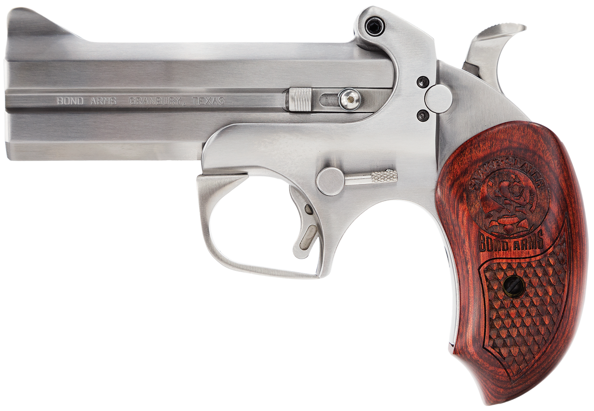 Bond Arms Snakeslayer IV 45 Colt/410 Bore 4.25" 2rd Break-Action Derringer - Stainless/Rosewood — view 2