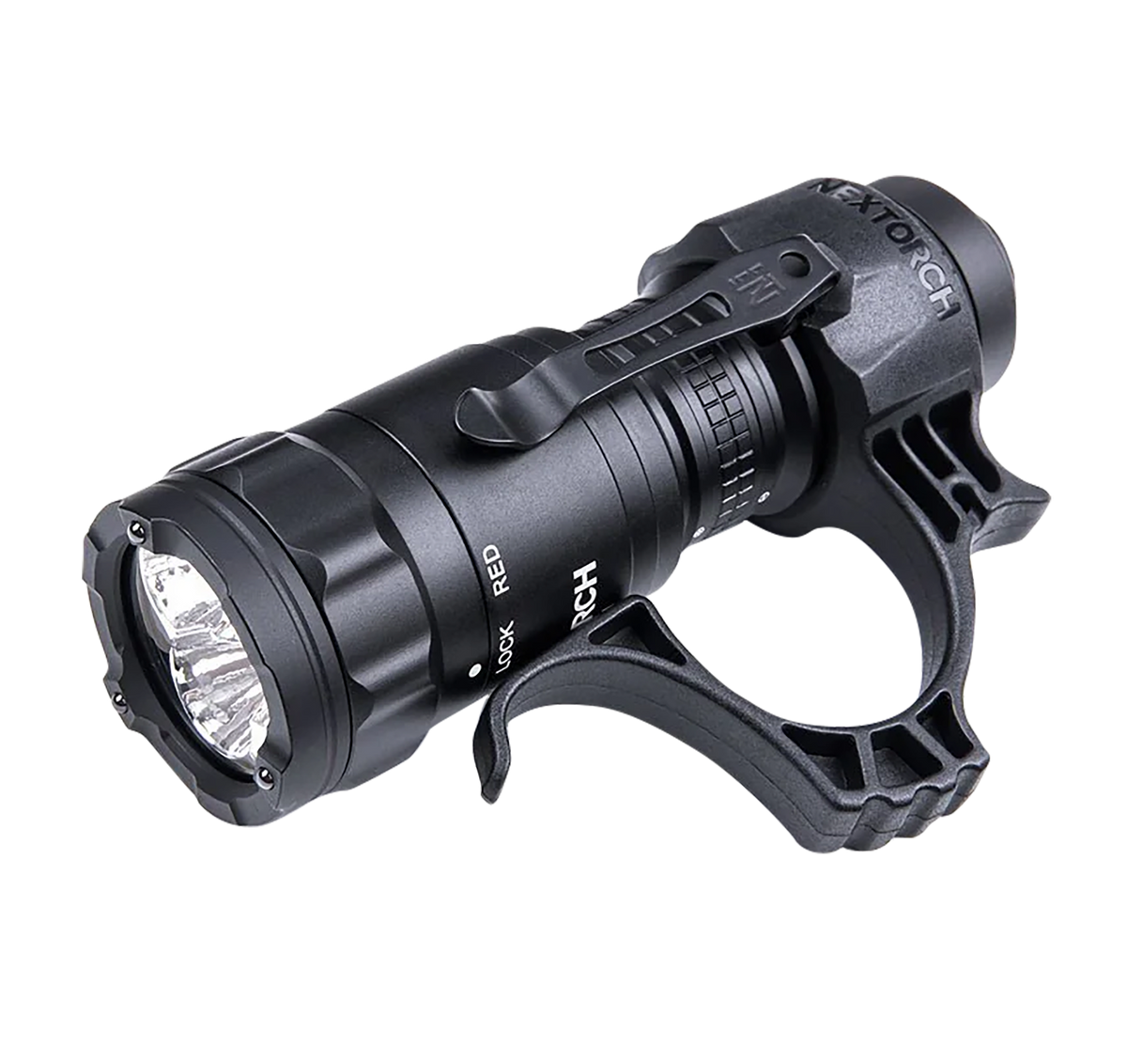 NEXTORCH TA21-SET Tactical Flashlight 1300 Lumens Rechargeable w/Red Mode - Black — view 2