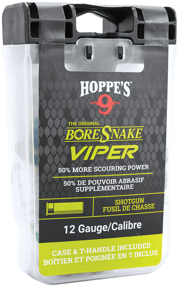 Hoppes BoreSnake Viper 12 Gauge Shotgun Bore Cleaner - Bronze Bristle — view 2