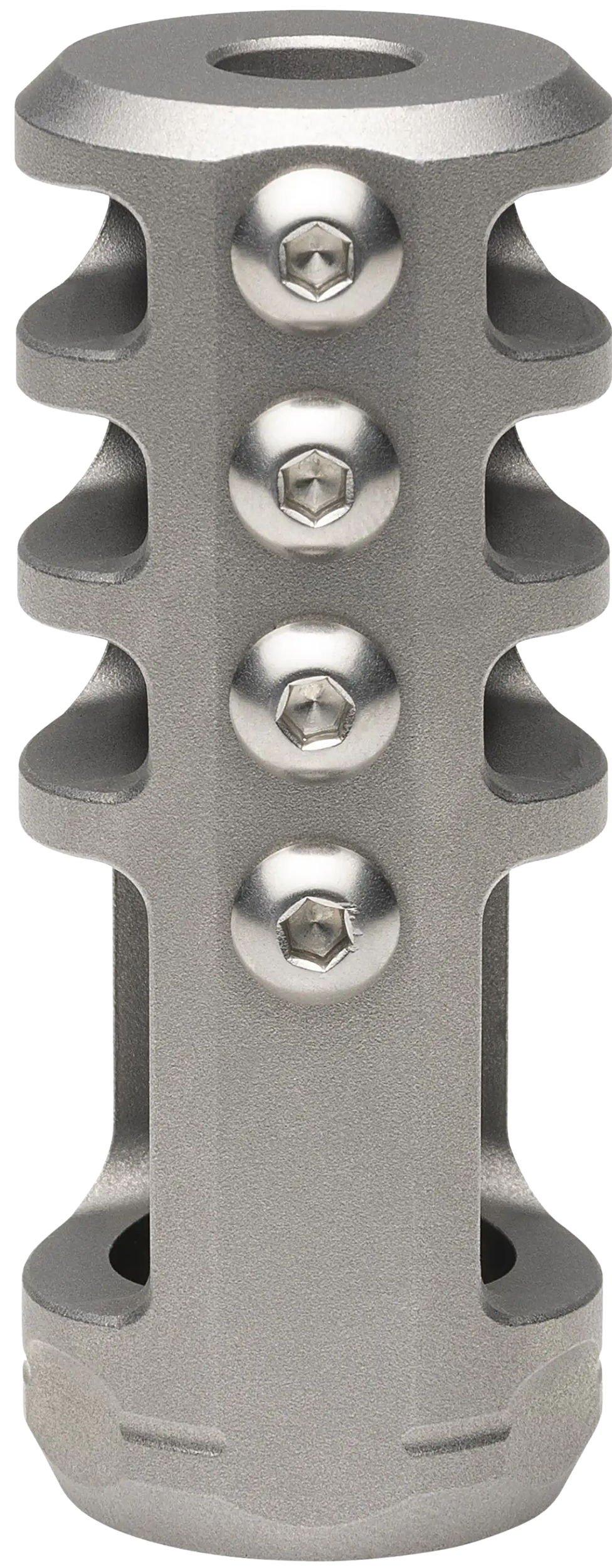 Browning Xeno Recoil Hawg 1/2"x28 Stainless Steel Matte Muzzle Device - 2.20" OAL — view 2