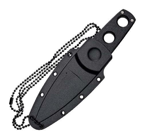 Cold Steel 11SDT Secret Edge 3.5" Fixed Plain AUS-8A Black Kray-Ex Handle — view 2