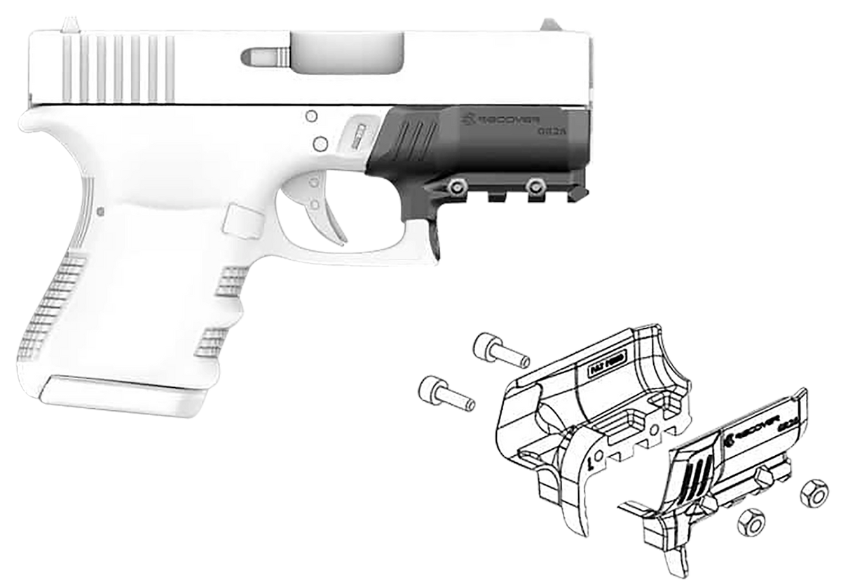 Recover Innovations GR2601 Rail Adapter for Glock 26 and 27 Black Polymer — view 2
