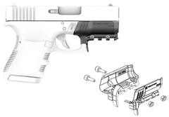 Recover Innovations GR2601 Rail Adapter for Glock 26 and 27 Black Polymer — view 2