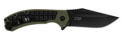Kershaw Faultline 8760 3" Folding Drop Point Plain 8Cr13MoV Black Oxide Black/OD Green GFN — view 2