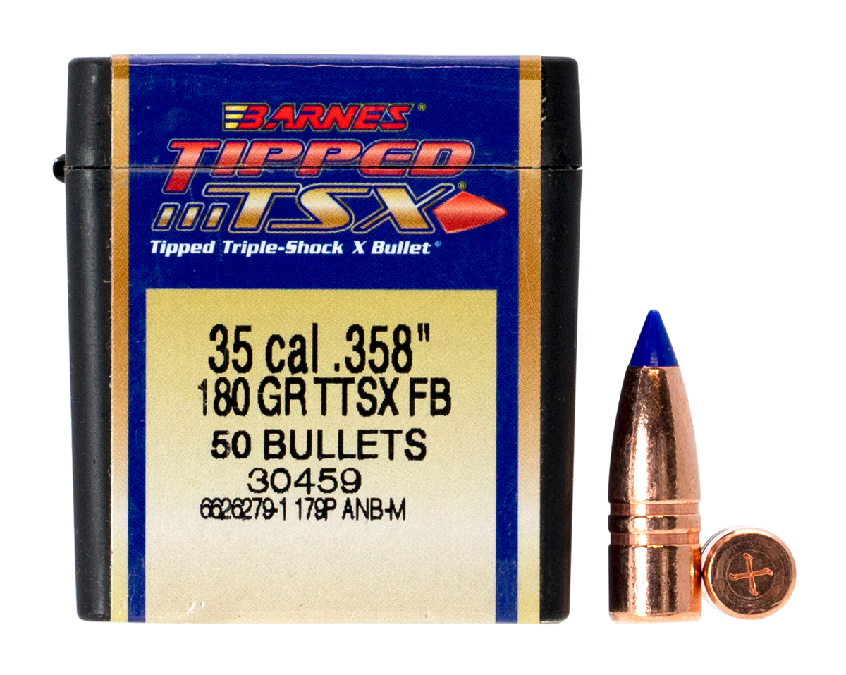 Barnes Bullets Tipped TSX 35 Cal .358 180gr TTSX Flat Base - 50/Box — view 2