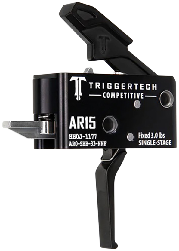 TriggerTech Competitive AR-15 3 lb Fixed Flat Single-Stage Trigger - Black — view 2