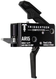 TriggerTech Competitive AR-15 3 lb Fixed Flat Single-Stage Trigger - Black — view 2