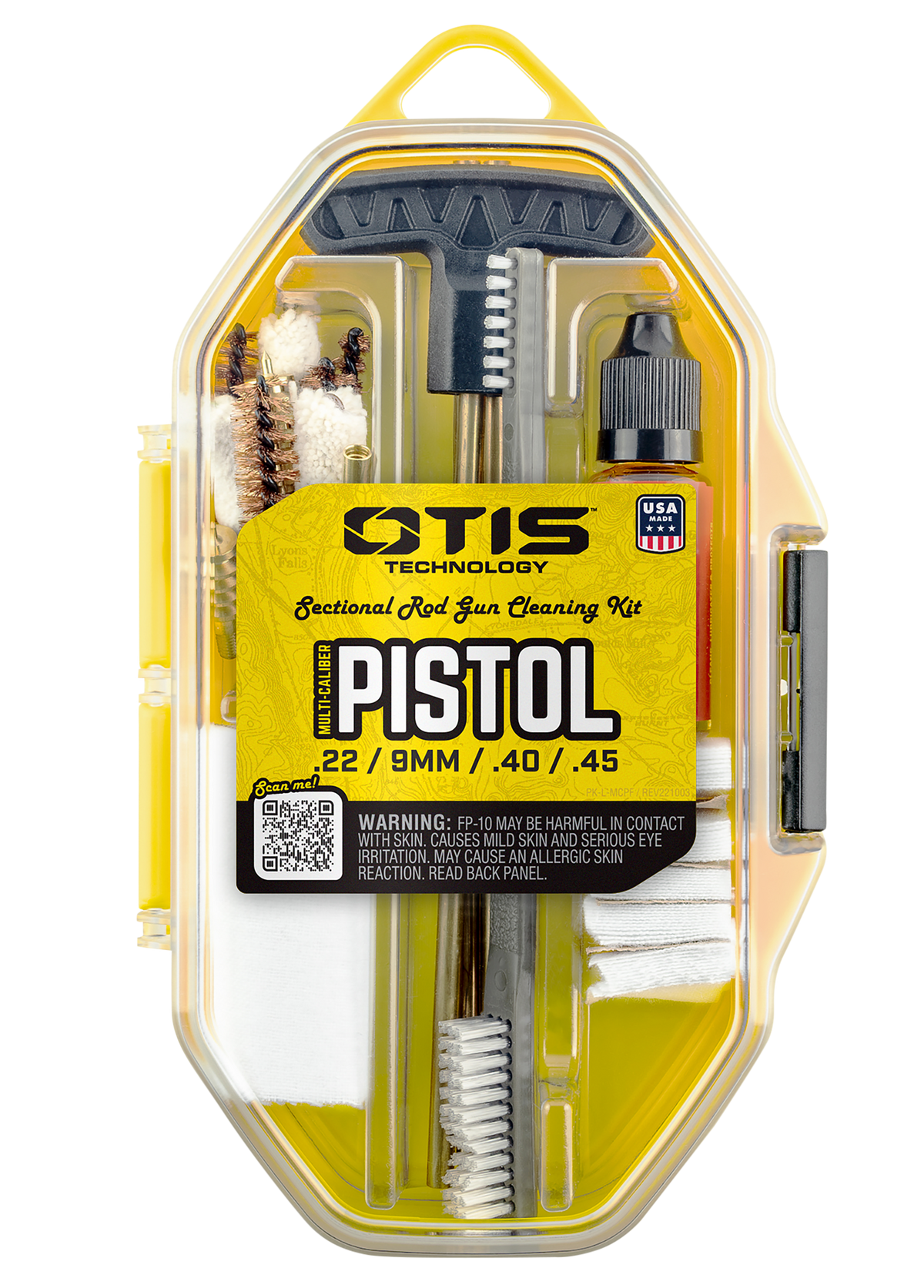 Otis Multi-Caliber Pistol Cleaning Kit .22/9mm/.40/10mm/.45 Cal - Bronze Brush/Pierce Point — view 2