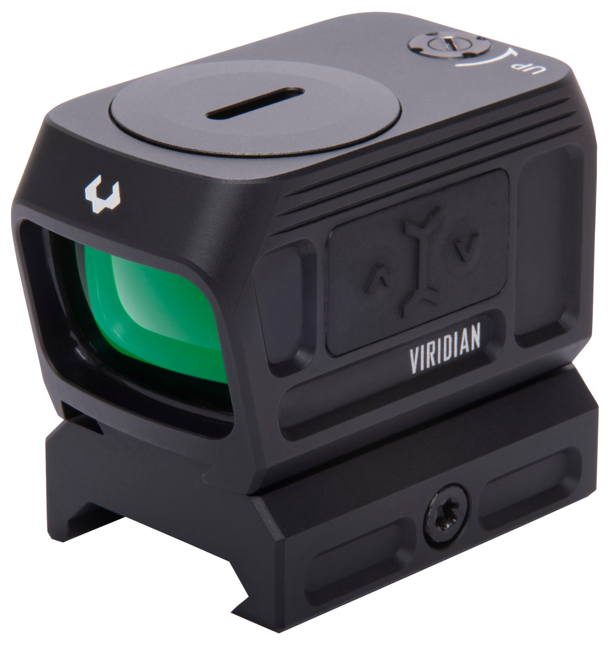 Viridian RFX45 Closed Emitter Green Dot 1x 24mm x 15.5mm 5 MOA ACRO/Picatinny Low Mount - Black Anodized — view 2