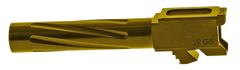 Rival Arms Precision V1 Match Grade 9mm Luger 4.02" Fluted Gold PVD Drop-In Barrel - Glock 19 Gen5 — view 2