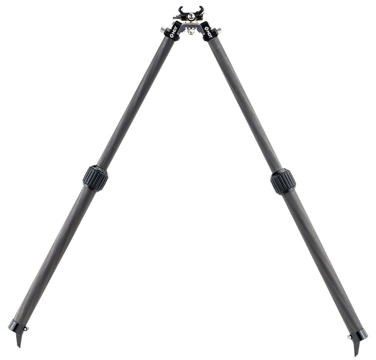 MDT Sporting Goods BackCountry Bipod 7.50-14.30" High Black Carbon Fiber/Aluminum Picatinny — view 2