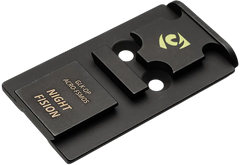 Night Fision Optic Adapter Plate ACRO P2 Footprint Black Nitride Stainless Steel - Fits Glock MOS 17/19/47 — view 2