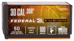 Federal Fusion Component 30 Cal .308 180gr Fusion Soft Point Reloading Bullets - 50/Box — view 2