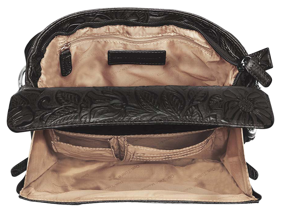 GTM GTM-22 Clutch Concealed Carry Purse - Black Cowhide — view 2