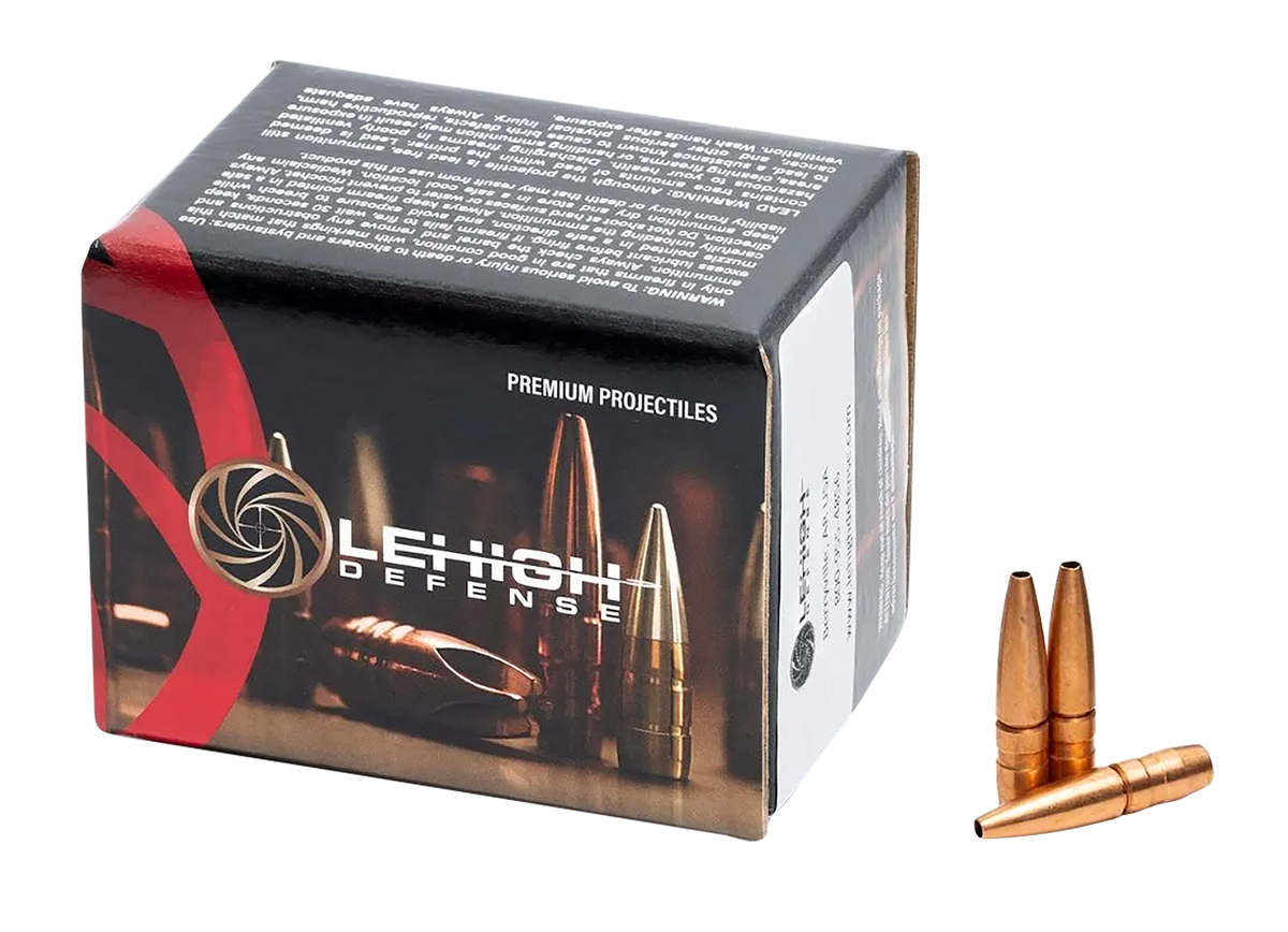 Lehigh Defense Controlled Chaos 7mm-08 Rem/280 Rem/7x57 Mauser .284 142gr Lead-Free Copper Bullets - 50/Box — view 2