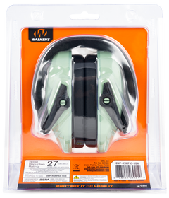Walkers Game Ear Razor Slim Passive Muff 27 dB Over the Head Sage Green/Black Polymer — view 2