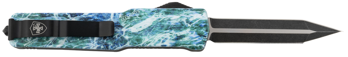 Templar Knife MZMOS121 Premium Weighted Slim 3.16" OTF Dagger Plain D2 Steel - Mossy Oak Seafoam — view 2